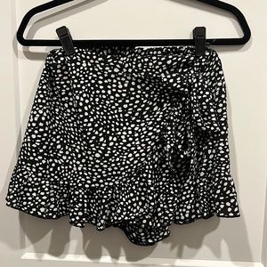 Wrap Skort with ruffle detail